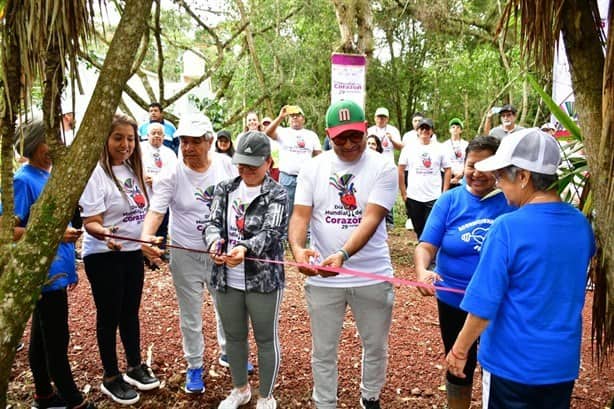 Estancia Garnica inaugura aparatos de ejercicio al aire libre