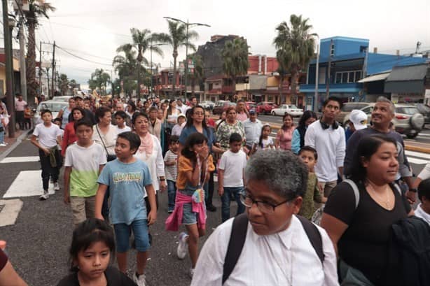 En Orizaba, realizan procesión en honor a San Miguel Arcángel