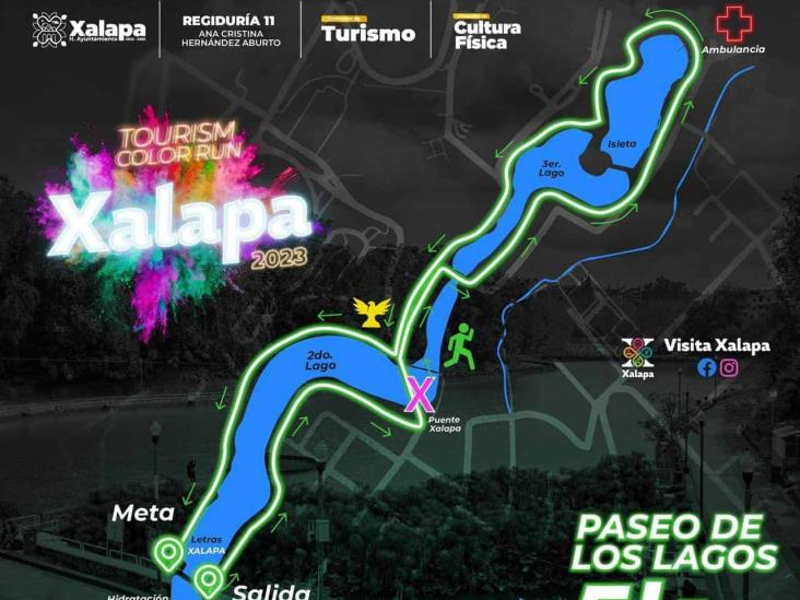 Cierres viales en Xalapa por carrera Tourism Color Run 2023