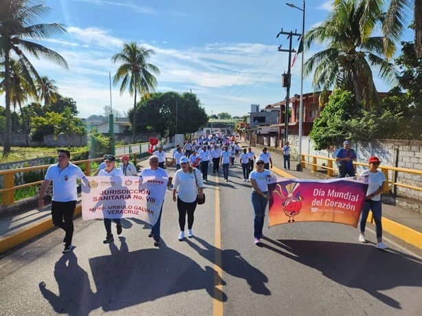 Marchan por la Ruta del Corazón en calles de Úrsulo Galván