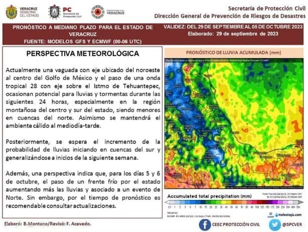 Así estará el clima en Xalapa este domingo 01 de octubre