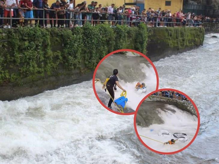 La Regata del Río Orizaba 2023; casi una tragedia ¡Un bolillo pal susto! (+Video) 