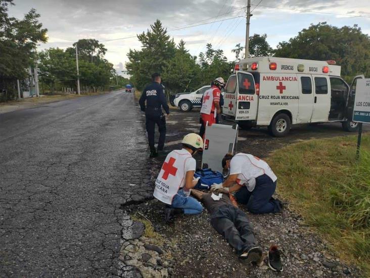 Atropellan a campesino  en Misantla; conductor se da a la fuga