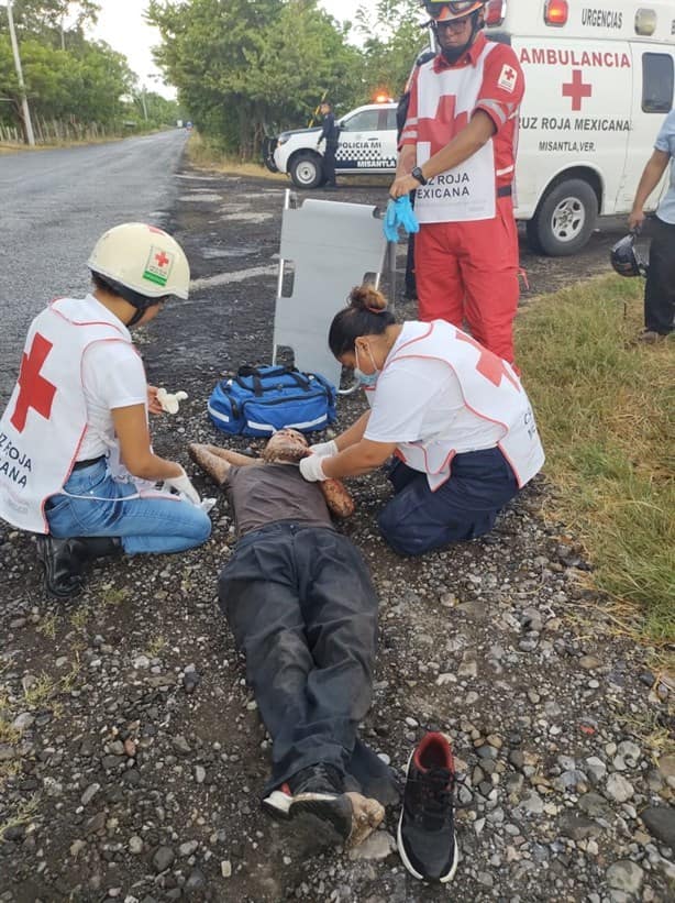 Atropellan a campesino  en Misantla; conductor se da a la fuga