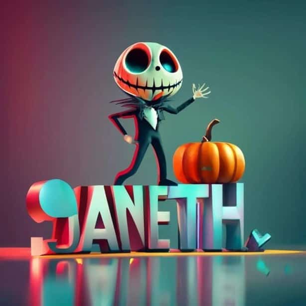 Nombres en 3D con temática de Halloween; así puedes crearlo con inteligencia artificial
