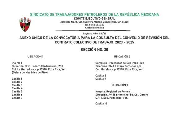En Poza Rica, alistan consulta para validar contrato de petroleros