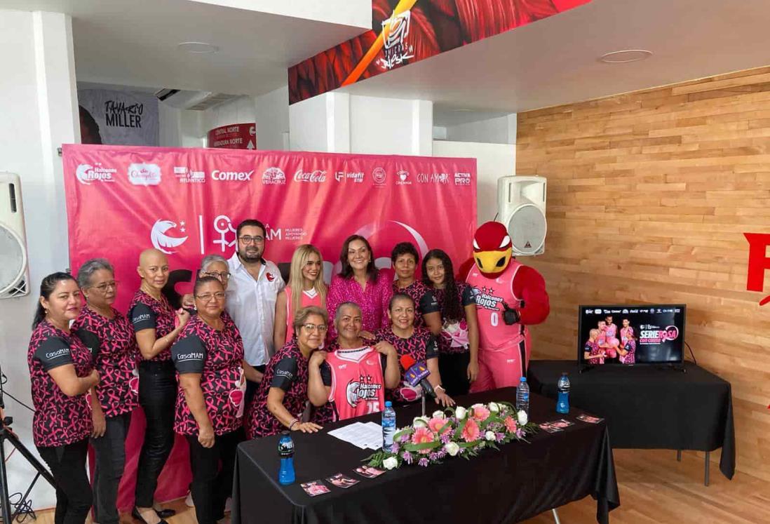 Halcones Rojos de Veracruz tendrán jersey exclusivo rosa para apoyar a mujeres contra el cáncer de mama