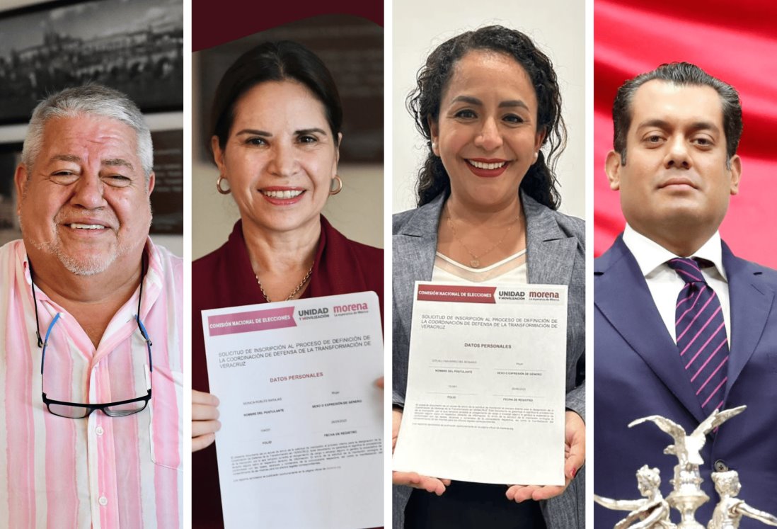 Los cuatro perfiles que sumaría CEN de Morena a encuesta en Veracruz