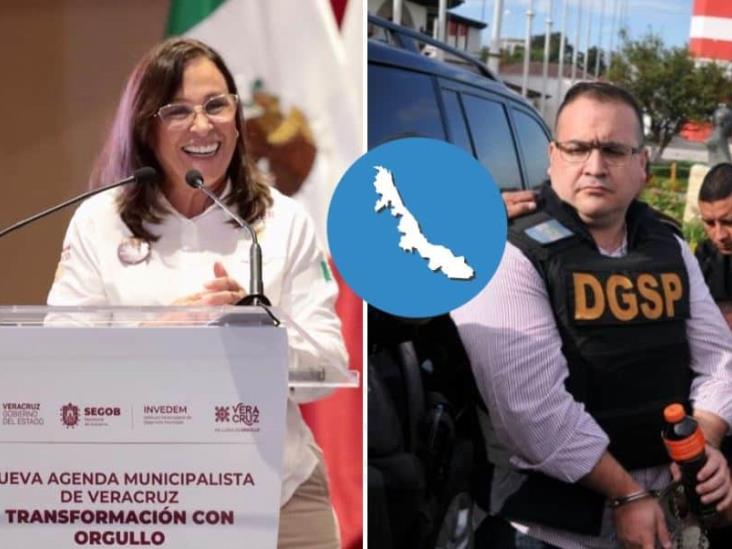 Javier Duarte respalda aspiraciones de Rocío Nahle en Veracruz