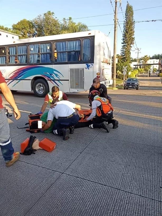 Motociclista es embestido por auto en Fortín y termina en hospital