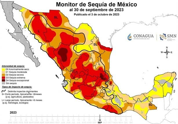 Sequía en Veracruz incrementa su intensidad, advierte Conagua