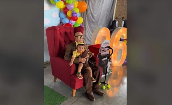 Abuelito hace fiesta de Up, con su esposa fallecida ¡Y derrite las redes! (+Video)