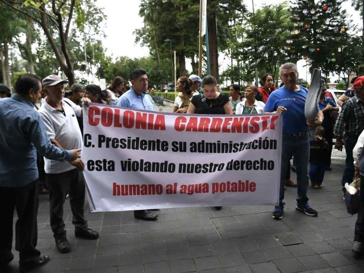 Claman por agua en Colonia Cardenista de Xalapa