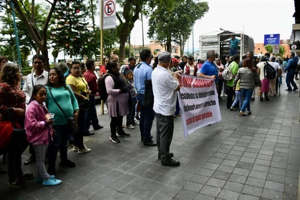 Claman por agua en Colonia Cardenista de Xalapa