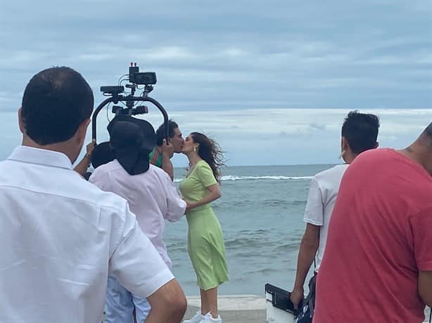 Graban telenovela “Golpe de Suerte” en playas de Veracruz
