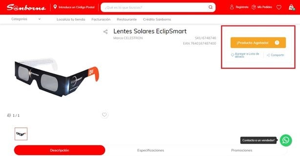 Eclipse solar: Aquí encuentras los lentes para verlo a un súper precio