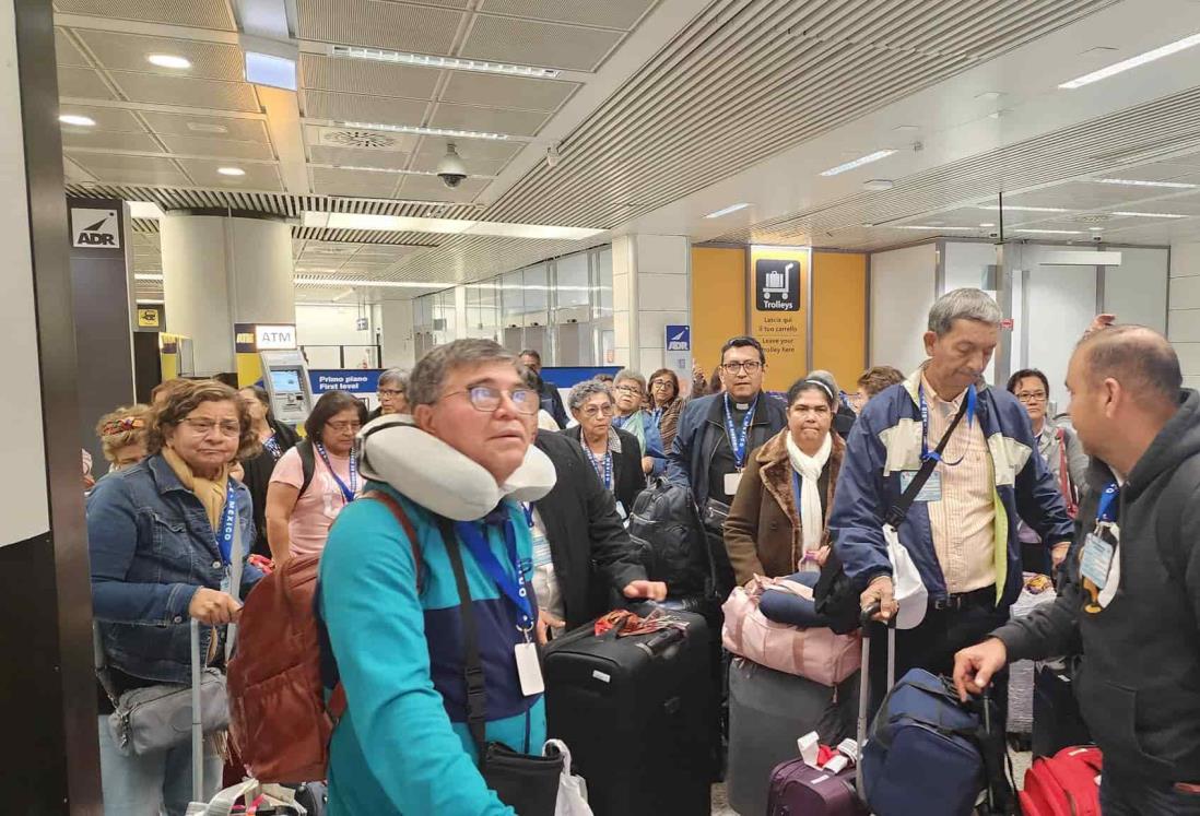 Feligreses católicos de Coatzacoalcos que estaban en Israel confirmaron su llegada a Roma