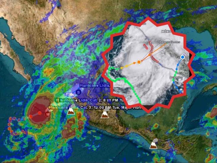 Lidia ya es huracán categoría 3; Pacífico mexicano, en alerta
