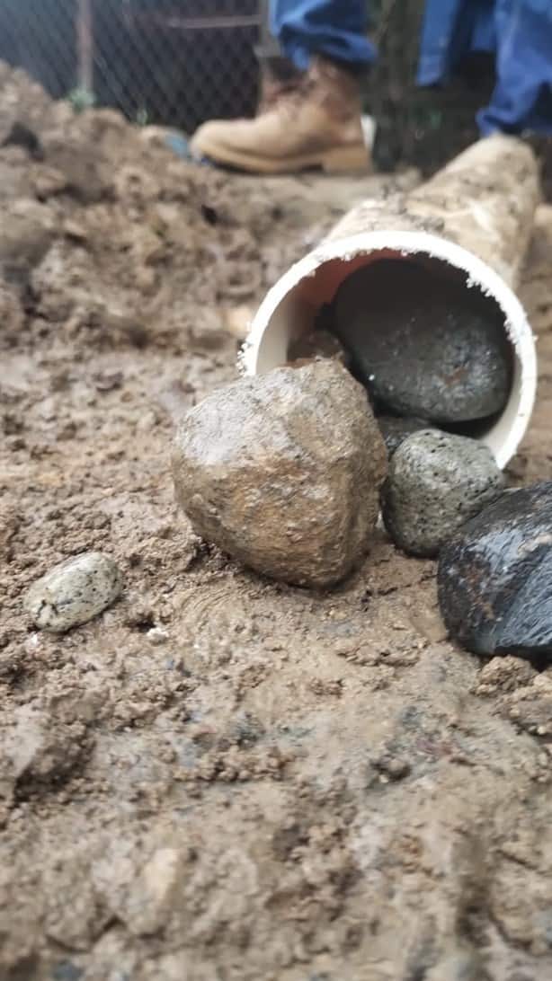 Tuberías de agua en Misantla, con problemas de taponamiento