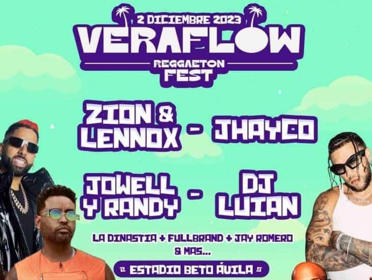 ¡100% confirmado! Veraflow Reggaeton Fest se realizará el 2 de diciembre