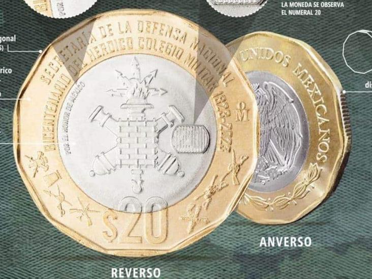 Banco de México pone en circulación moneda del Bicentenario del Colegio Militar