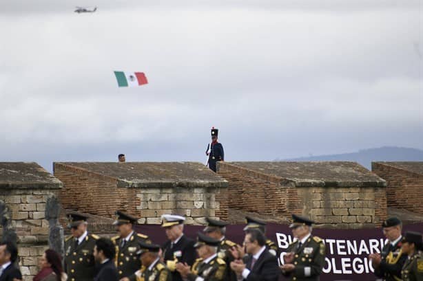 AMLO rinde homenaje al Heroico Colegio Militar en Perote, Veracruz (+Video)