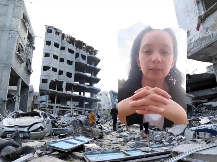 Veracruzana pide ayuda para salir de zona de guerra en Israel (+Video)