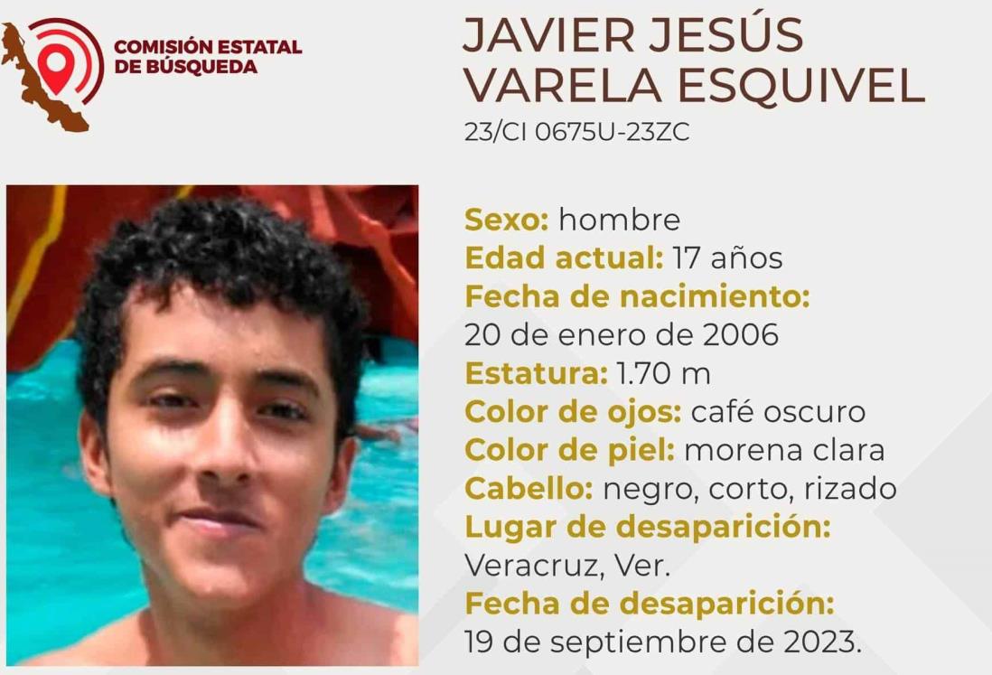Desaparece joven de 17 años en la ciudad de Veracruz