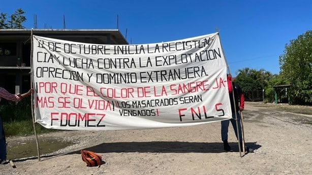 FNLS realiza bloqueo en zona huasteca de Veracruz