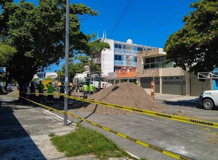 Todas estas calles están cerradas por hundimientos en Veracruz
