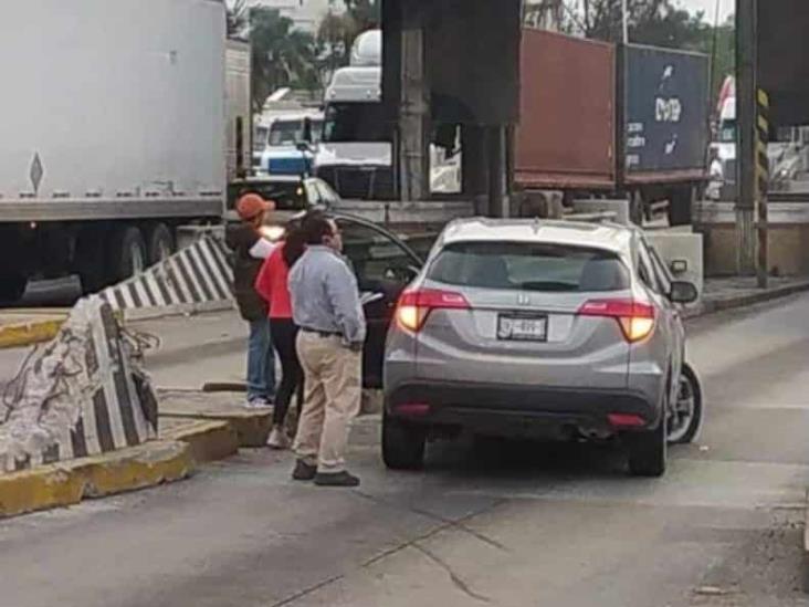 Susto sin heridos en choque en la autopista Orizaba-Córdoba