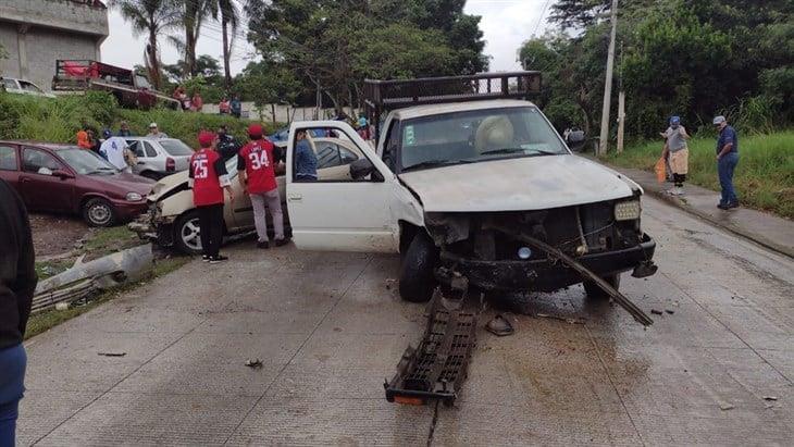 Choque en la carretera Las Trancas – Coatepec deja dos lesionados