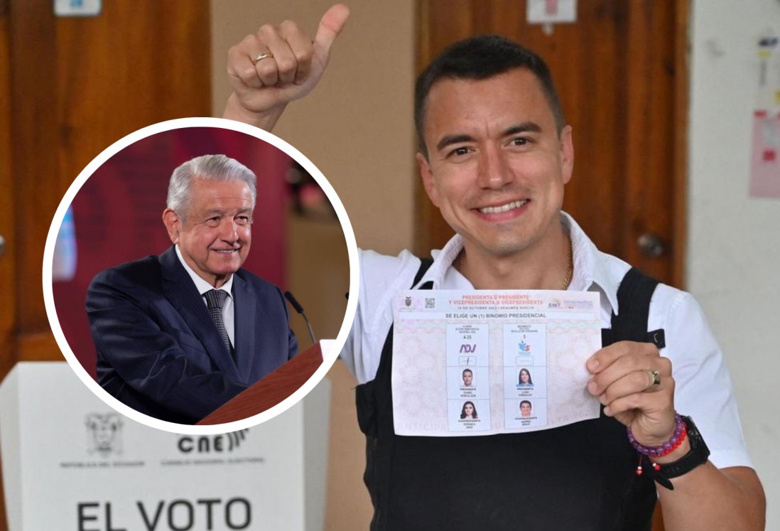AMLO felicita a Daniel Noboa al ganar la elección presidencial en Ecuador
