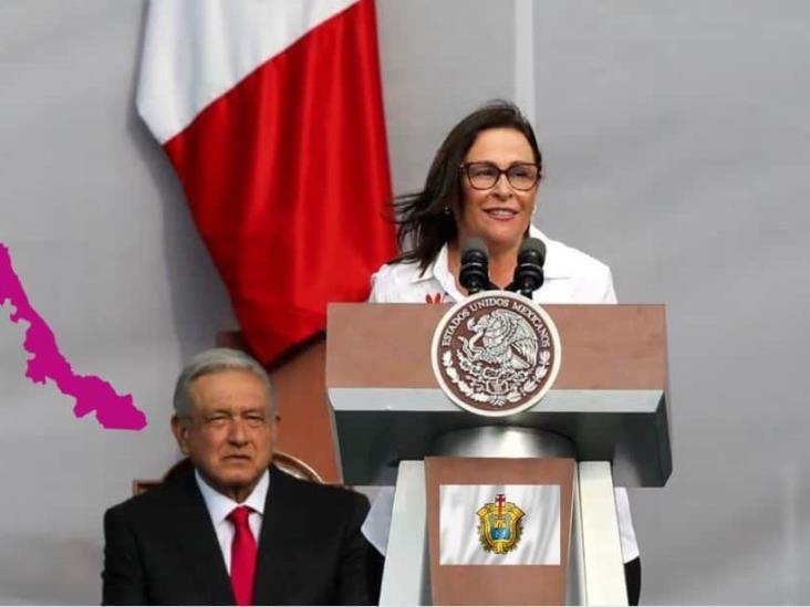 AMLO da MB de calificación a Rocío Nahle y resalta su éxito en construcción de refinería