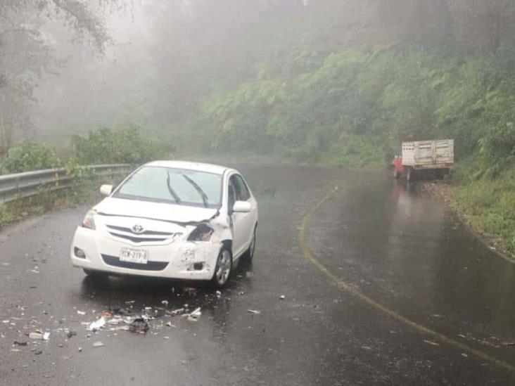 Accidente carretero en la ruta Misantla-Xalapa