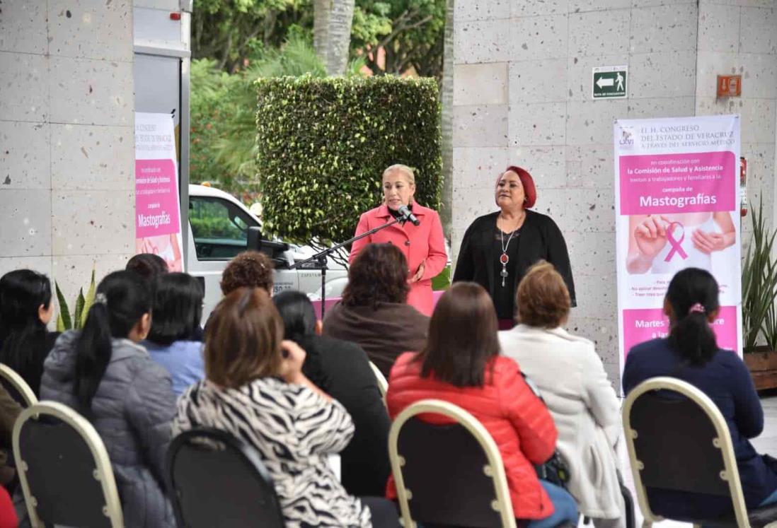 La comisión de Salud del Congreso de Veracruz realiza jornada de mastografías