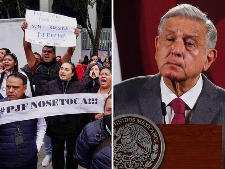 AMLO sobre Poder Judicial: Las protestas son lamentables, es pecado social 