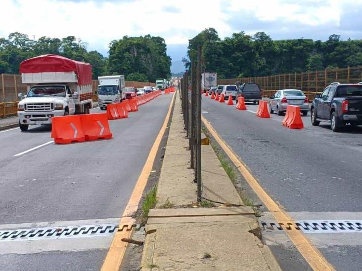 Acusan asaltos en la autopista Puebla-Córdoba durante trabajos en el Puente Metlác