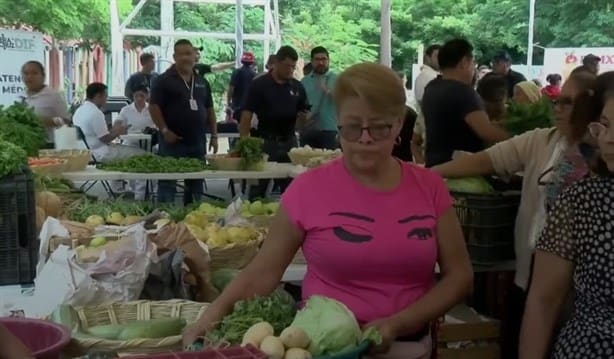En colonia Tarimoya de Veracruz llevan mercado de precios accesibles