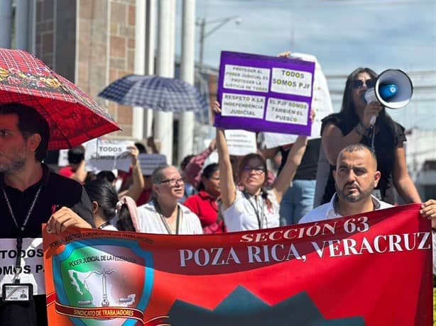 Trabajadores del Poder Judicial Federal también paran labores en Poza Rica