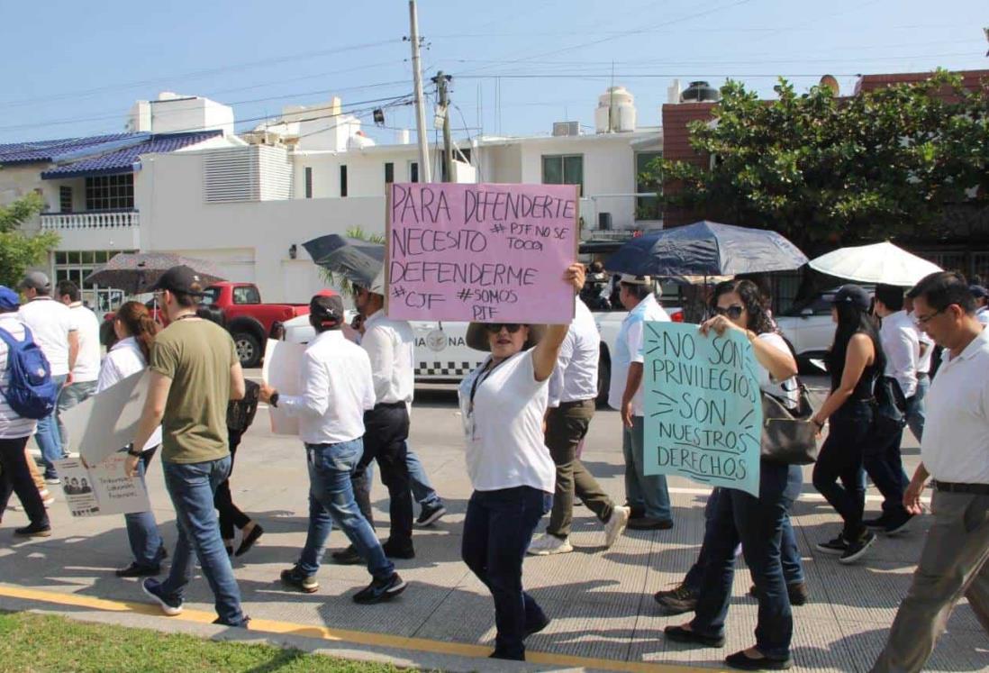 Trabajadores del Poder Judicial de la Federación de Veracruz se sumarán a marcha nacional