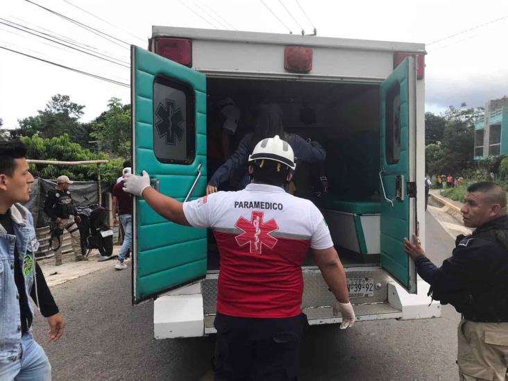 Accidente de motocicleta deja un hombre herido en Yecuatla