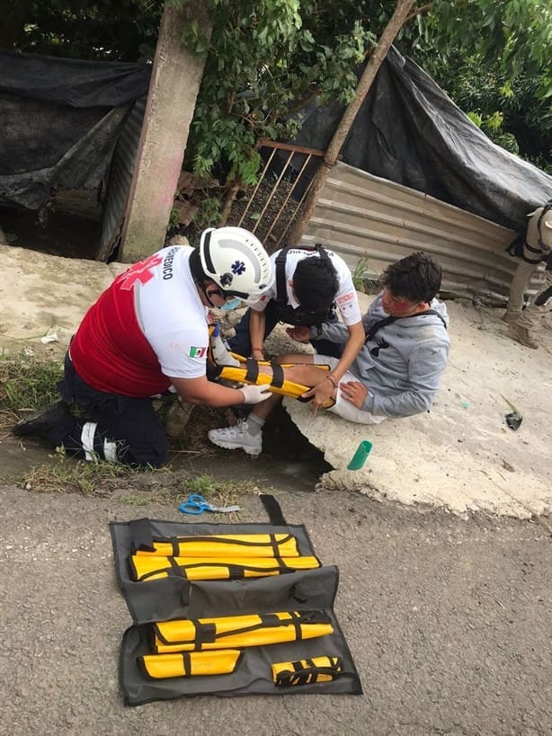 Accidente de motocicleta deja un hombre herido en Yecuatla