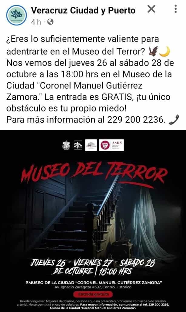 Museo del terror en Veracruz: dónde y cuándo será; así podrás entrar gratis
