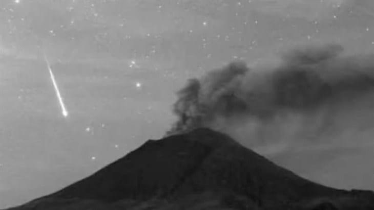 Captan estrella fugaz cerca del volcán Popocatépetl (+Video) 