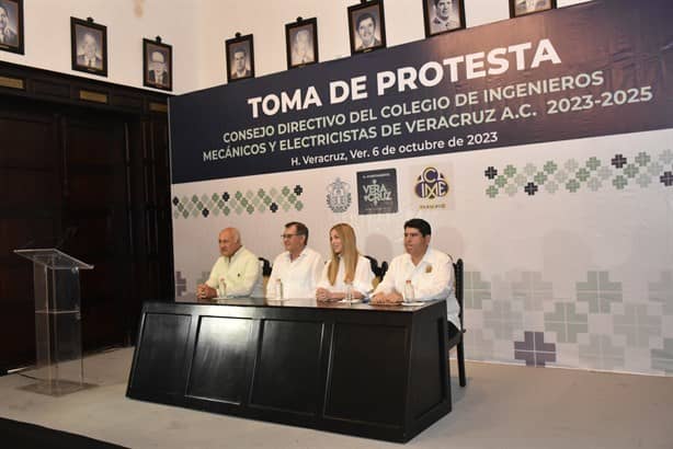 Realizan toma de protesta del Colegio de Ingenieros Mecánicos Electricistas de Veracruz AC
