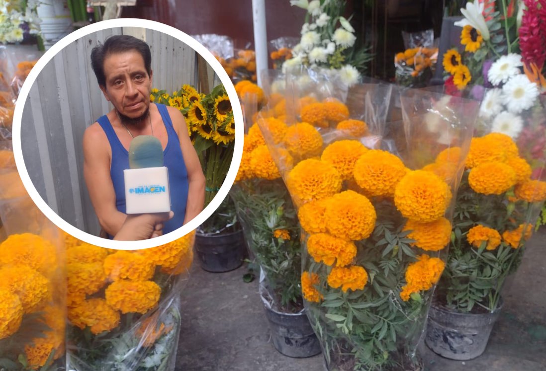 Inicia venta de ramos de cempasúchil y moco de pavo por Día de Muertos en Veracruz