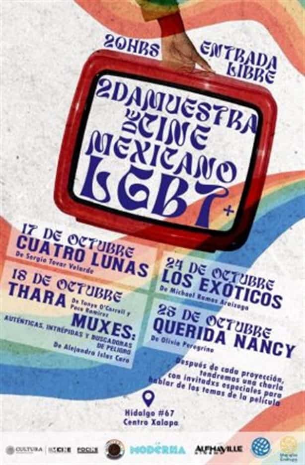 Muestra de Cine Mexicano LGBT+ en Xalapa: cartelera del 24 y 25 de octubre