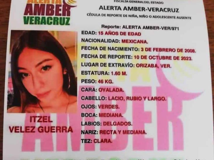 Piden ayuda para encontrar a Itzel Vélez, de 15 años; desapareció en Orizaba
