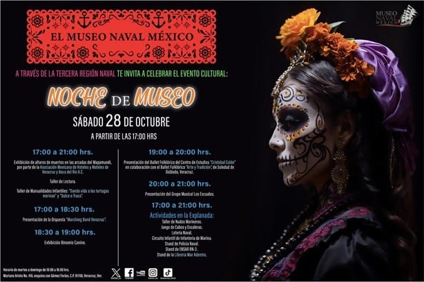 Museo Naval de Veracruz presentará altares por el Día de Muertos